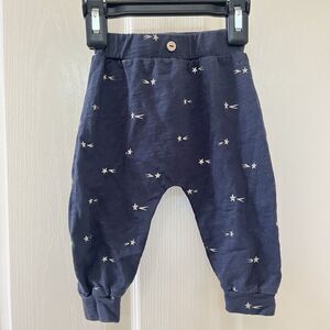Rylee & Cru Shooting Star Print Slouch Pants Navy Baby Boys Size 3-6 Months